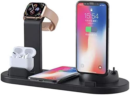 3 in 1 multi-function rotatable charging station charging phone apple watch and airpods - HR Gulf Hub UAE