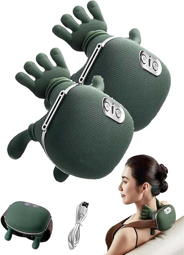 4D cordless neck and shoulder massager with heat function - HR Gulf Hub UAE