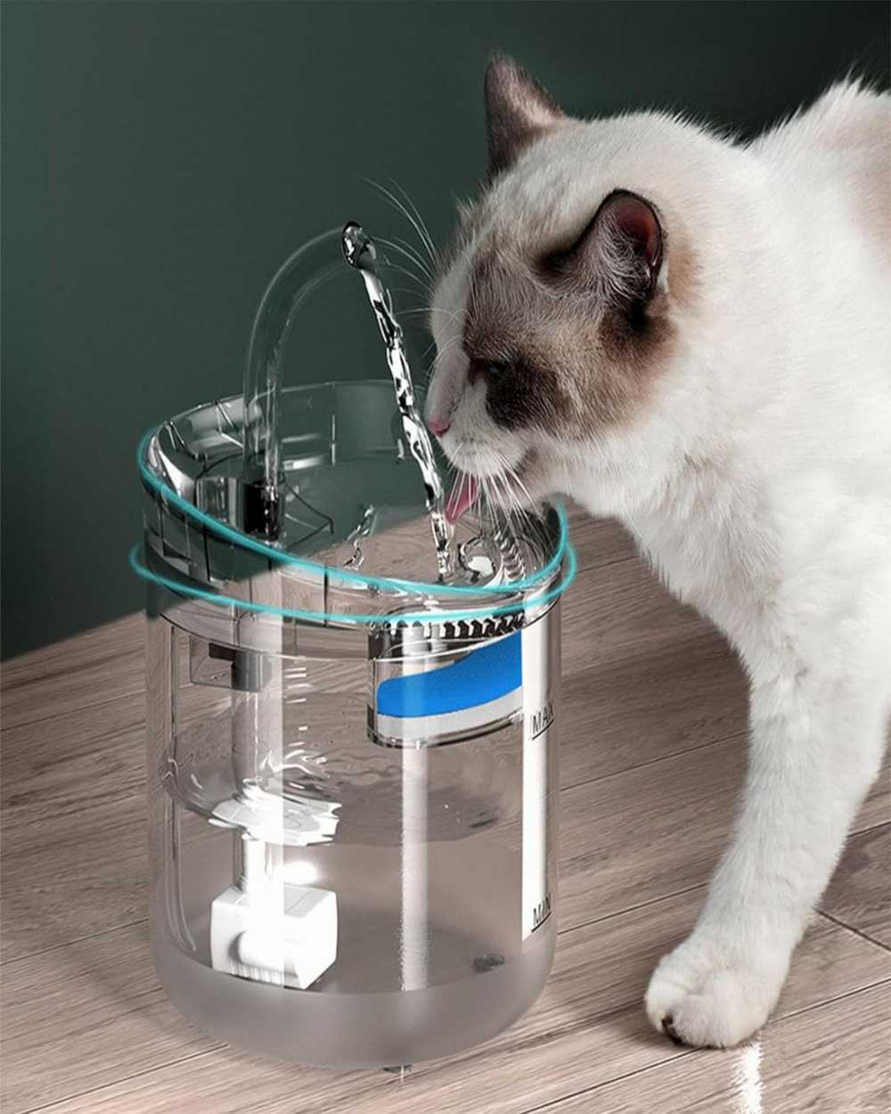 8 pack replacement cat water fountain filters for pet dispensers - HR Gulf Hub UAE