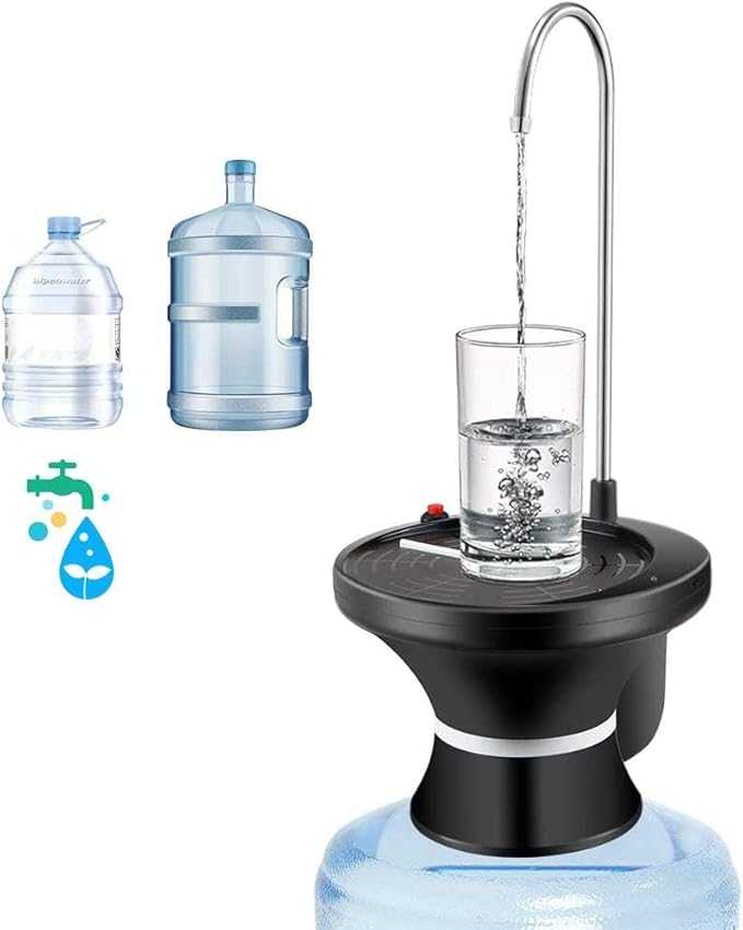 Automatic electric water bottle dispenser pump mounted on 5 gallon jug - HR Gulf Hub UAE